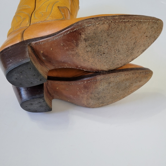 Stewart Boot Co. Men's 4.5/4 or Women's 6/5.5 Handmade Cowboy Western Boots Vtg - Picture 8 of 13